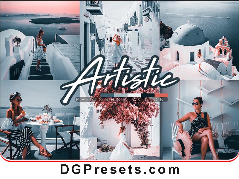 Artistic Photoshop Action Free Preset Preview