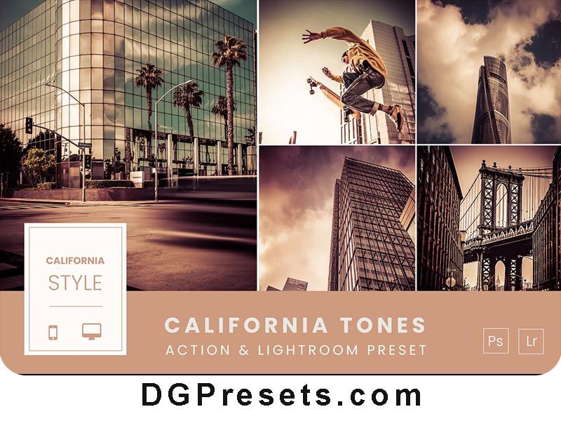 California Tones Photoshop Action and Lightroom Preset Free Download Preview