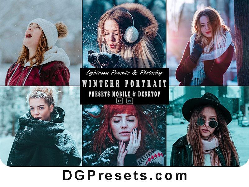 Winter Portrait Presets for Mobile and Desktop Free Download Preview