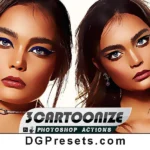 3 Vector Painting Cartoon Photoshop Action Free Download Preview