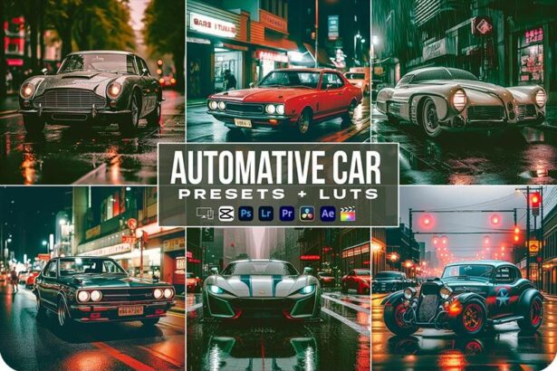 Automotive Car Presets and LUTs Free Download Preview