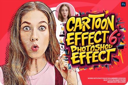 Cartoon Effect 6 Photoshop Action Free Download Preview