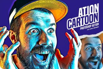 Cartoonation Photoshop Action Free Download Preview