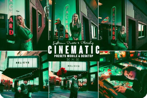 Cinematic Photoshop Action and Lightroom Presets FREE Download Preview