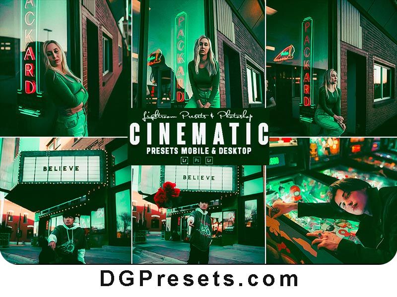 Cinematic Photoshop Action and Lightroom Presets FREE Download Preview