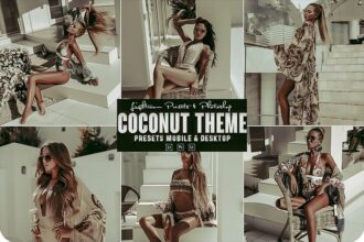 Coconut Theme Photoshop Action and Lightroom Presets Free Download Preview