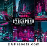 Cyberpunk Photoshop Action and Lightroom Presets Free Download Preview