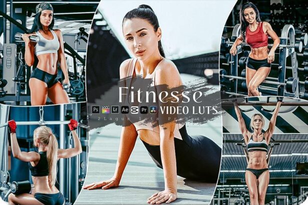 Fitness Lightroom Presets and Premiere Pro LUTs Free Download Preview
