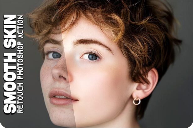 High-Quality Smooth Skin Retouching Photoshop Action Free Download Preview