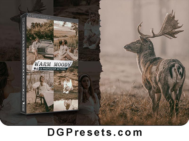 Hot and Moody Photoshop Actions Free Download Preview
