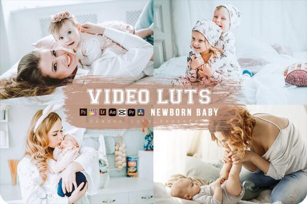 Newborn Baby Lightroom Presets and LUTs for Premiere Pro Free Download