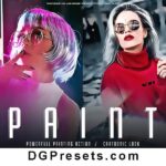 PAINT Photoshop Action Free Presets Download Preview