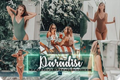 Paradise Photoshop Action Free Download Preview