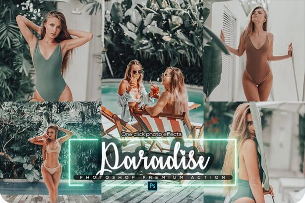 Paradise Photoshop Action Free Download Preview