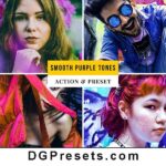 Smooth Purple Tones Photoshop Action and Lightroom Preset Free Download Preview