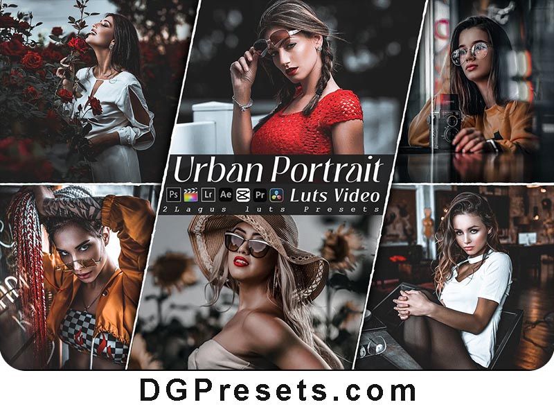Urban Portrait Lightroom Presets and Premiere Pro LUTs Free Download Preview