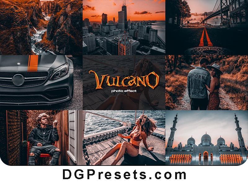 Volcano Photoshop Actions Free Download Preview