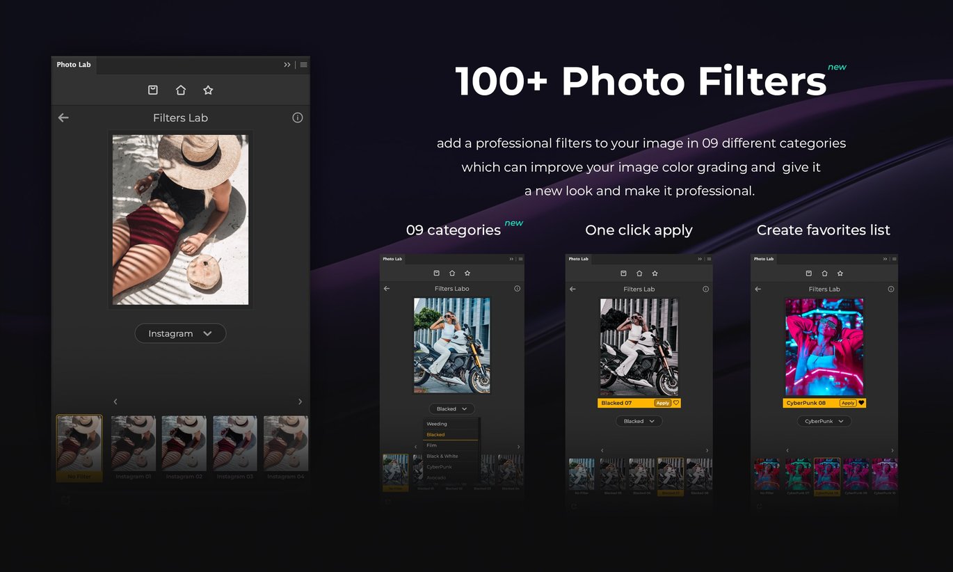Photo Lab 100+ Filters Library